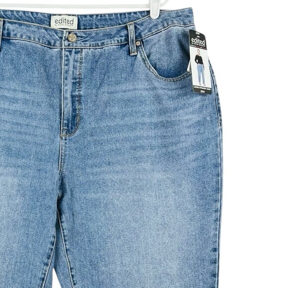 Edited by Remi Bader Women's Denim Jeans Plus Sz 20W Loose Fit Straight Leg NWT - Picture 5 of 12